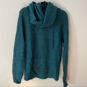 Sonoma Dark Teal Soft Sweater with Seperate Scarf